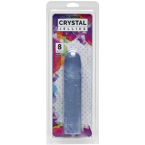 Crystal Jellies 8" Classic Dildo | Clear