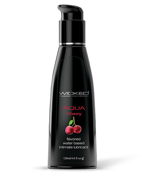 Wicked Sensual Care Aqua Water Based Lubricant 4 oz | Cherry