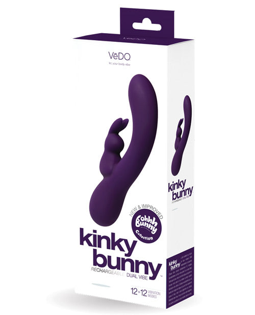 Vedo Kinky Bunny Plus Rechargeable Dual Vibe | Deep Purple