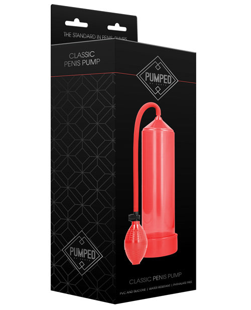 Shots Pumped Classic Penis Pump | Red
