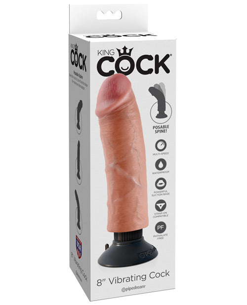 King Cock 8" Vibrating Cock