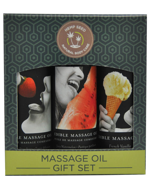 Earthly Body Edible Massage Oil Gift Set - 2 Oz
