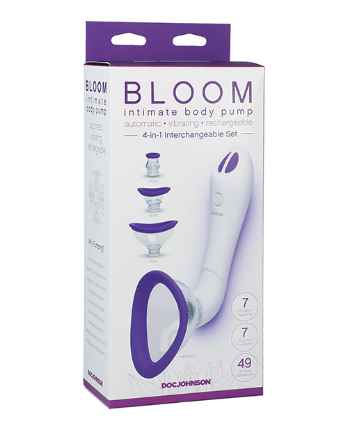 Bloom Intimate Body Automatic Vibrating Rechargeable Pump | Purple 
