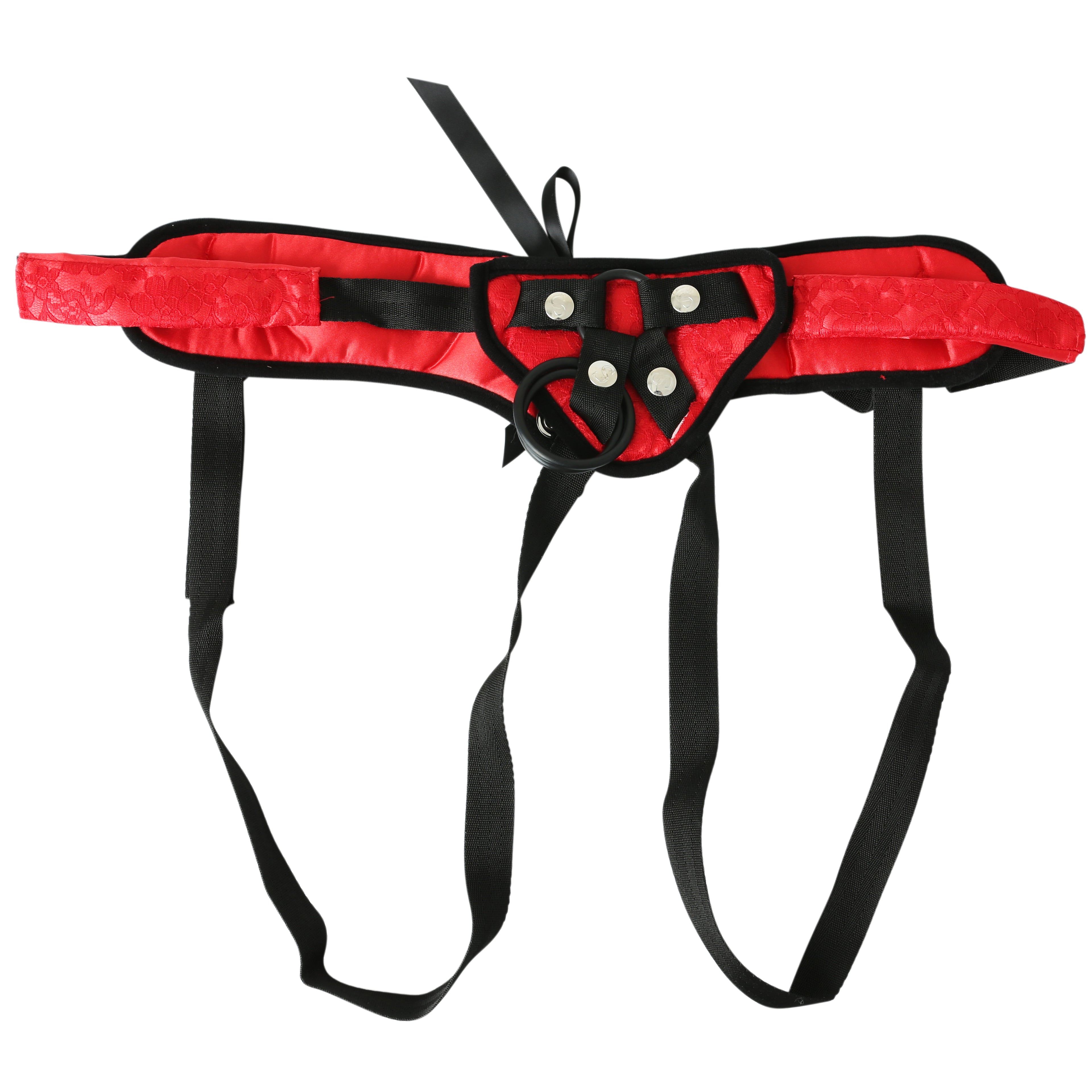 Sportsheets Lace Strap On Corsette - Red