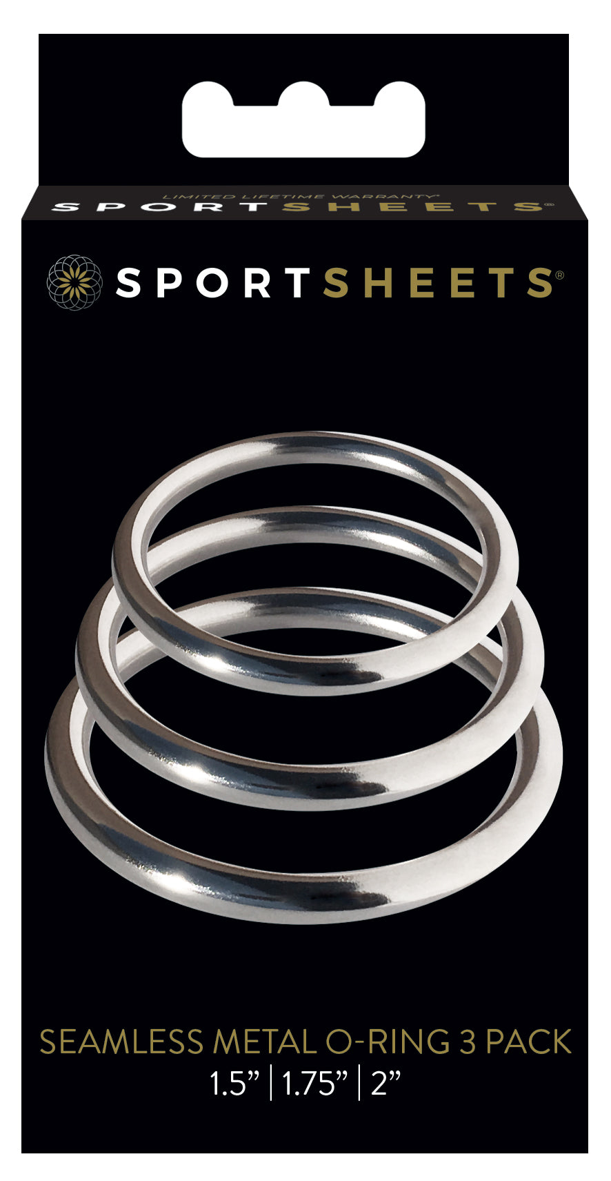 Sportsheets Metal O Ring - Pack Of 3