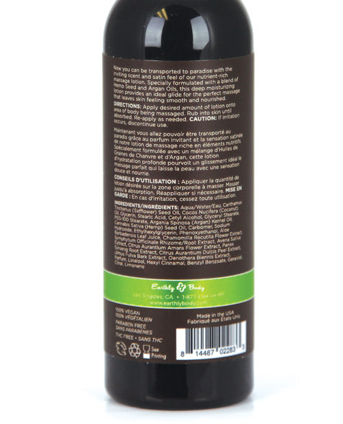 Earthly Body Hemp Seed Massage Lotion