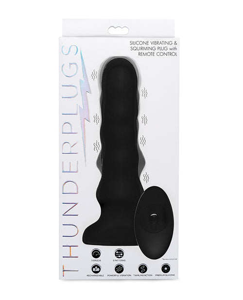 ThunderPlugs Silicone Vibrating & Squirming Plug w/Remote