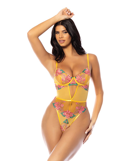 Elisabeth Unlined Underwire Embroidered Teddy