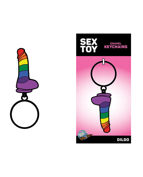 Wood Rocket Sex Toy Pride Dildo Keychain