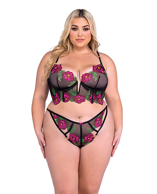 Peony Paradise Underwire Bralette & G-String