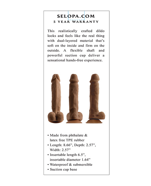 Selopa 6.5" Natural Feel Dildo