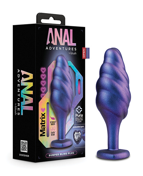 Blush Anal Adventures Matrix Bumped Bling Plug