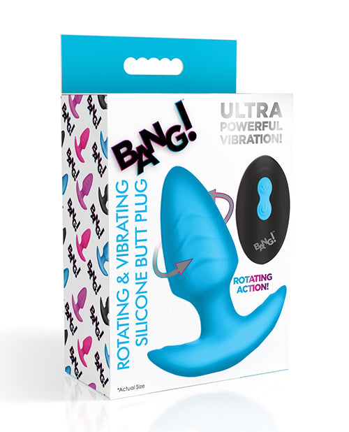 Bang! Rotating & Vibrating Tapered Butt Plug with Remote