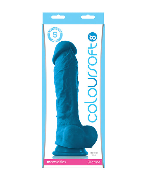 ColourSoft 8" Soft Dildo in Blue