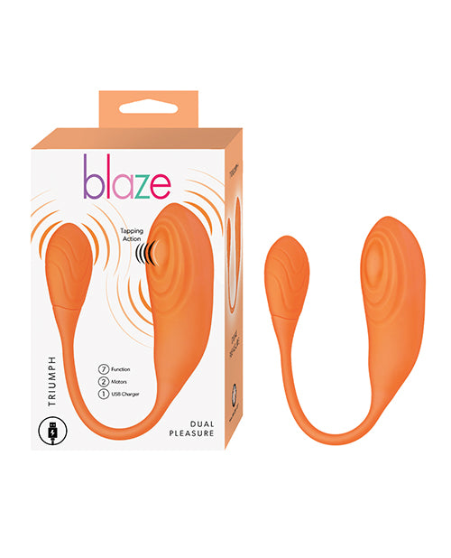 Blaze Triumph Egg Vibrator Orange in packaging