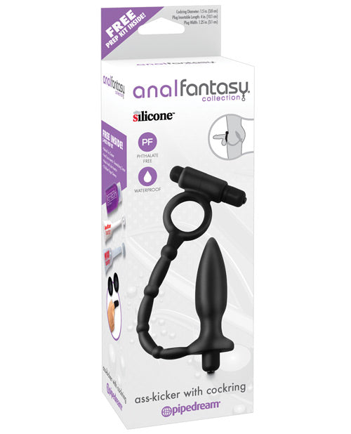 Anal Fantasy Collection Ass Kicker w/Cockring - Black