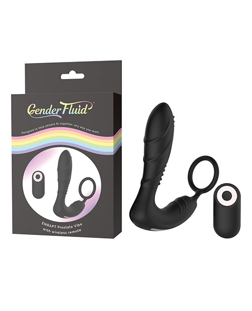 Gender Fluid Enrapt Prostate Vibe w/Remote - Black