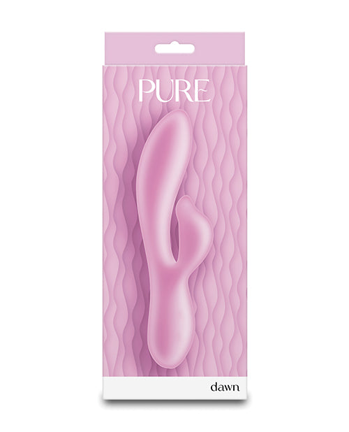 Pure - Dawn vibrator displayed in its packaging, highlighting the elegant presentation