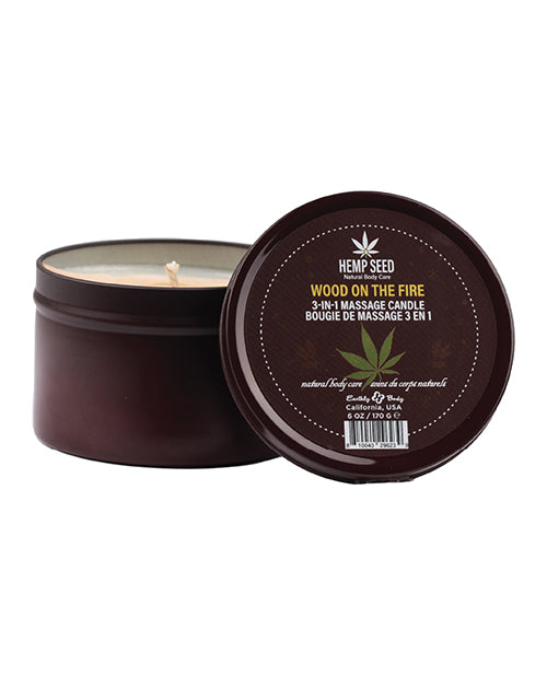 Earthly Body 2023 Holiday 3 In 1 Massage Candle - 6 Oz