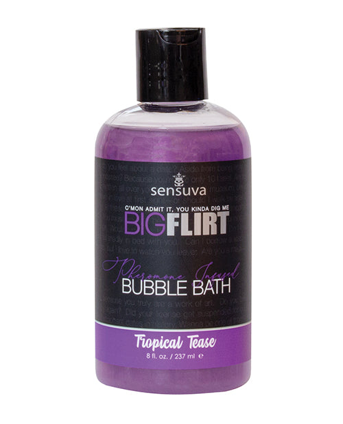 Sensuva Big Flirt Pheromone Bubble Bath - 8 Oz