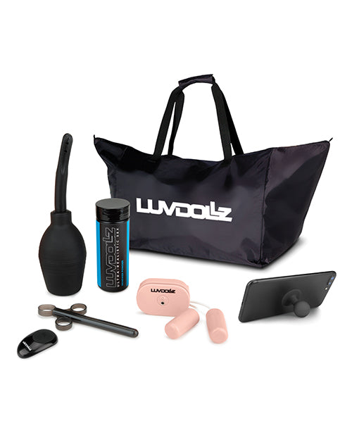 Luvdollz Remote Control Rechargeable Spread Eagle Pussy & Ass with Douche