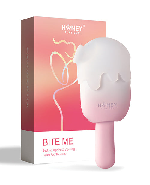 Bite Me Sucking, Tapping & Vibrating Cream Pop Stimulator