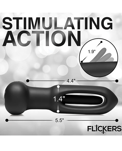 Inmi Bum Flick Flicking & Vibrating Silicone Butt Plug with Remote