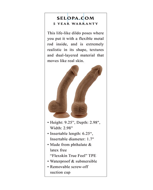 Selopa Natural Feel 7" Flexskin Dildo