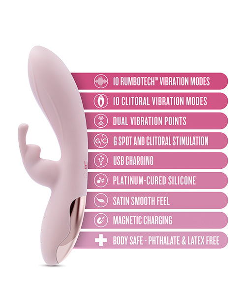 details for Blush Morgan Rabbit Vibrator 