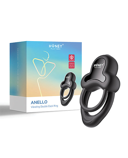 Anello Vibrating Double Cock Ring with Clitoral Stimulator