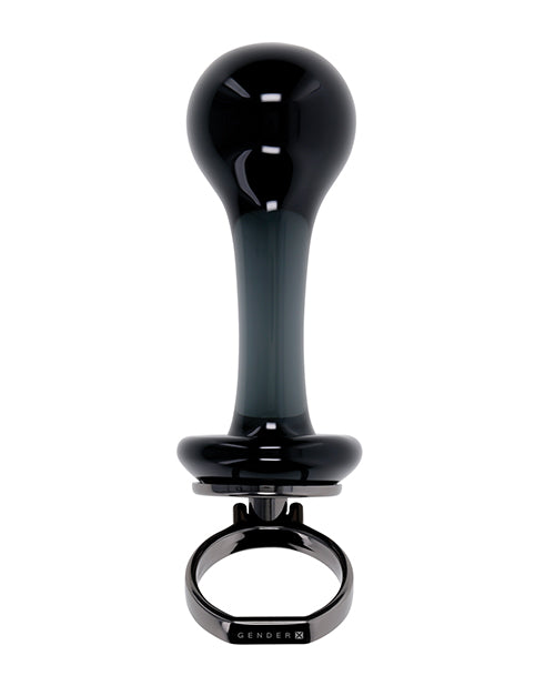 Gender X Blow Pop Glass Anal Plug - Black