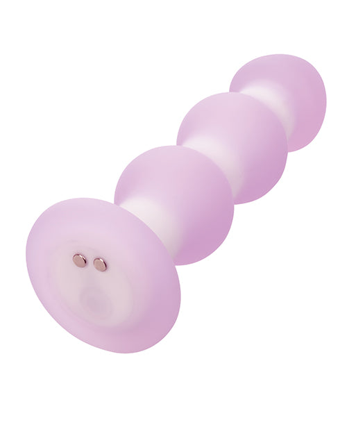 Lavender Haze Beaded Anal Probe - Lavender/White