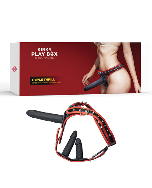 Kinky Play Box Triple Thrill Strap-On Harness Kit