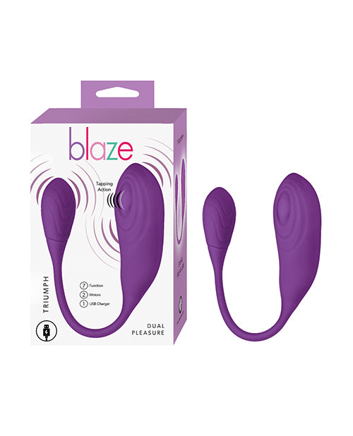 Blaze Triumph Egg Vibrator Purple in packaging