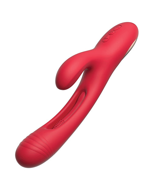 Bora G-Spot Tapping Rabbit Vibrator - Red