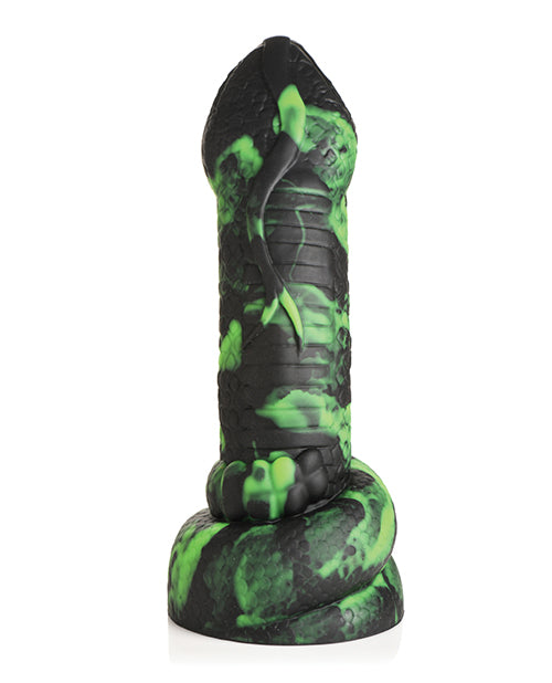 Creature Cocks Python Silicone Dildo - Black/Green