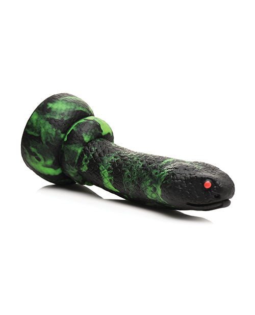 Creature Cocks Python Silicone Dildo - Black/Green