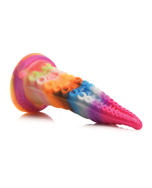 Creature Cocks Luminoctopus Glow-in-the-Dark Tentacle Dildo - Rainbow