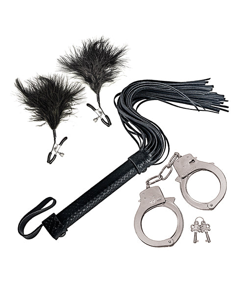 Bondage by Nasstoys Whip & Cuff Set