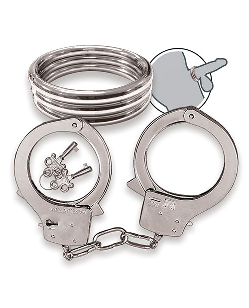 Dominant Submissive Collection Cockring and Handcuffs