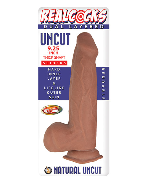 Realcocks Dual Layered Uncut Sliders 9.25" Thick Shaft