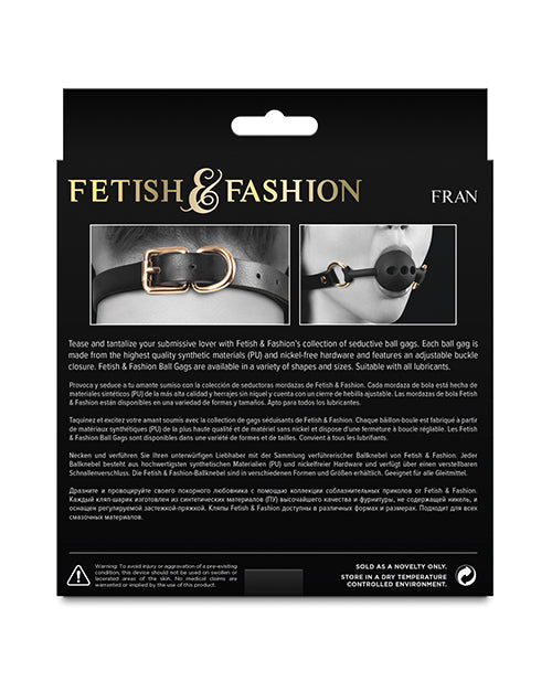 Fetish & Fashion Fran Ball Gag - Black