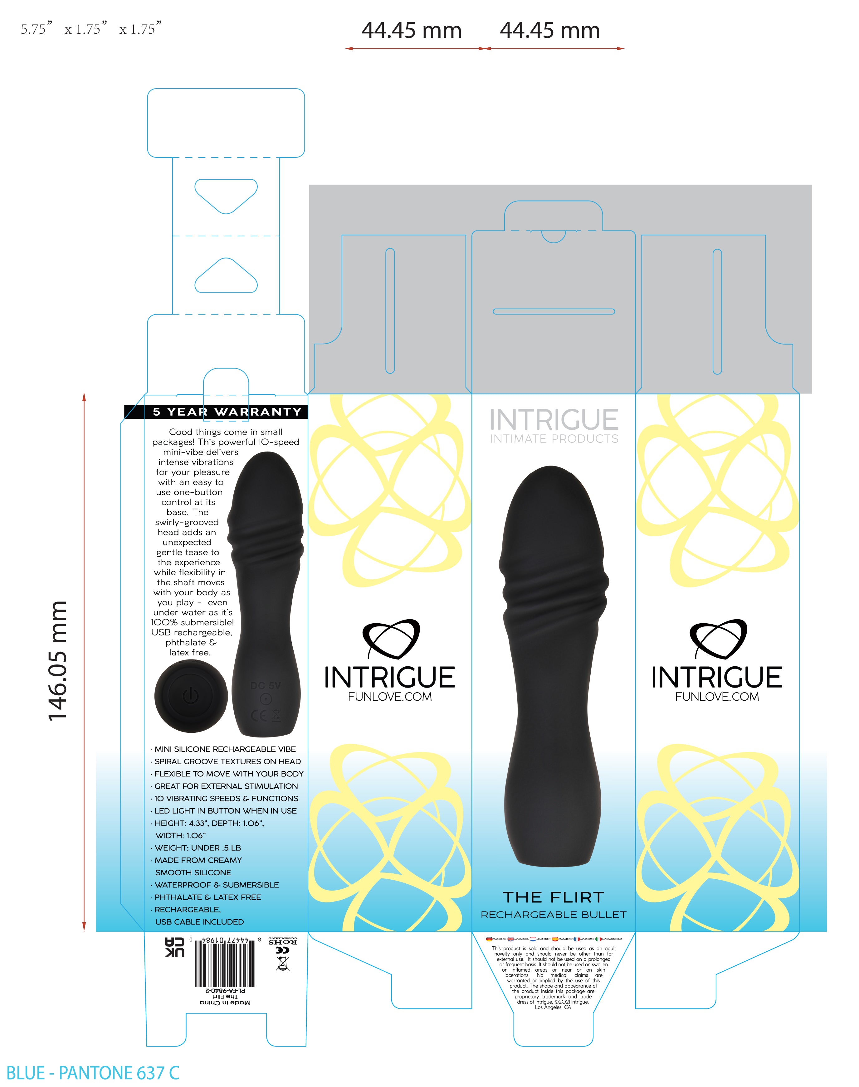 Intrigue The Flirt Silicone Bullet