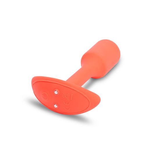B-vibe Vibrating Weighted Snug Plug 1 - Orange