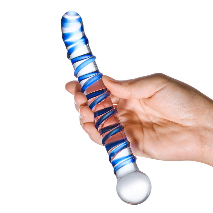 Glas Mr. Swirly 6.5" G-spot Glass Dildo