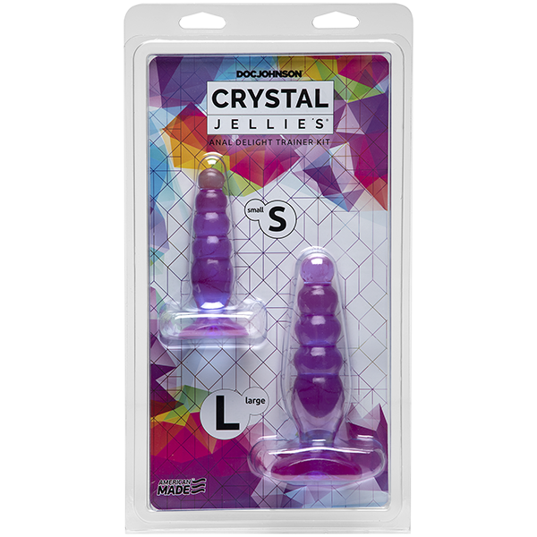 Crystal Jellies Anal Delight Trainer Kit | Purple