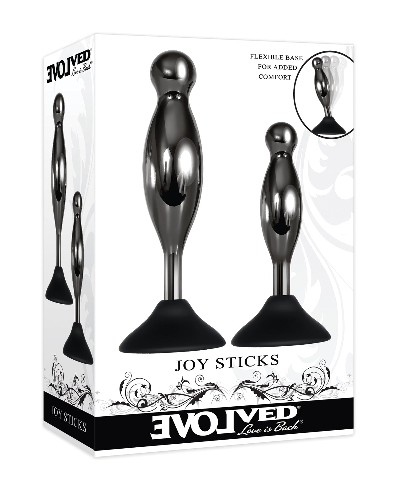 Evolved Joy Sticks - Black/chrome