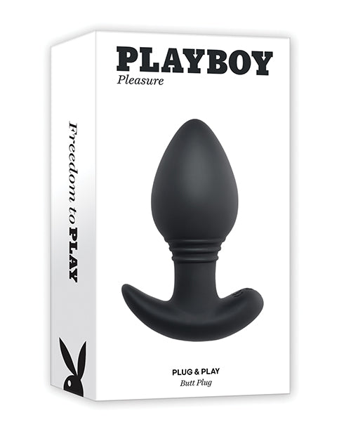 Playboy Pleasure Plug & Play Butt Plug - Navy