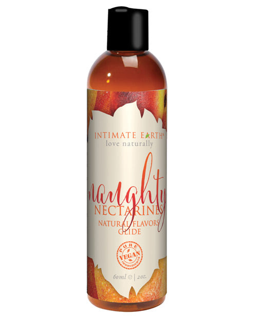 Intimate Earth Natural Flavors Glide | Naughty Nectarine 60 ml