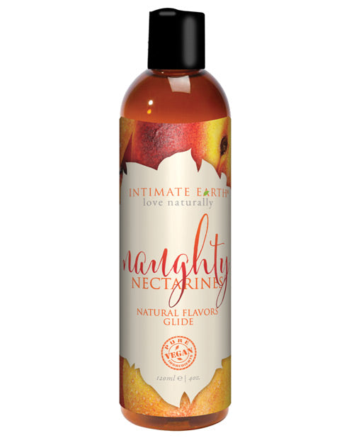 Intimate Earth Natural Flavors Glide | Naughty Nectarine 120ml